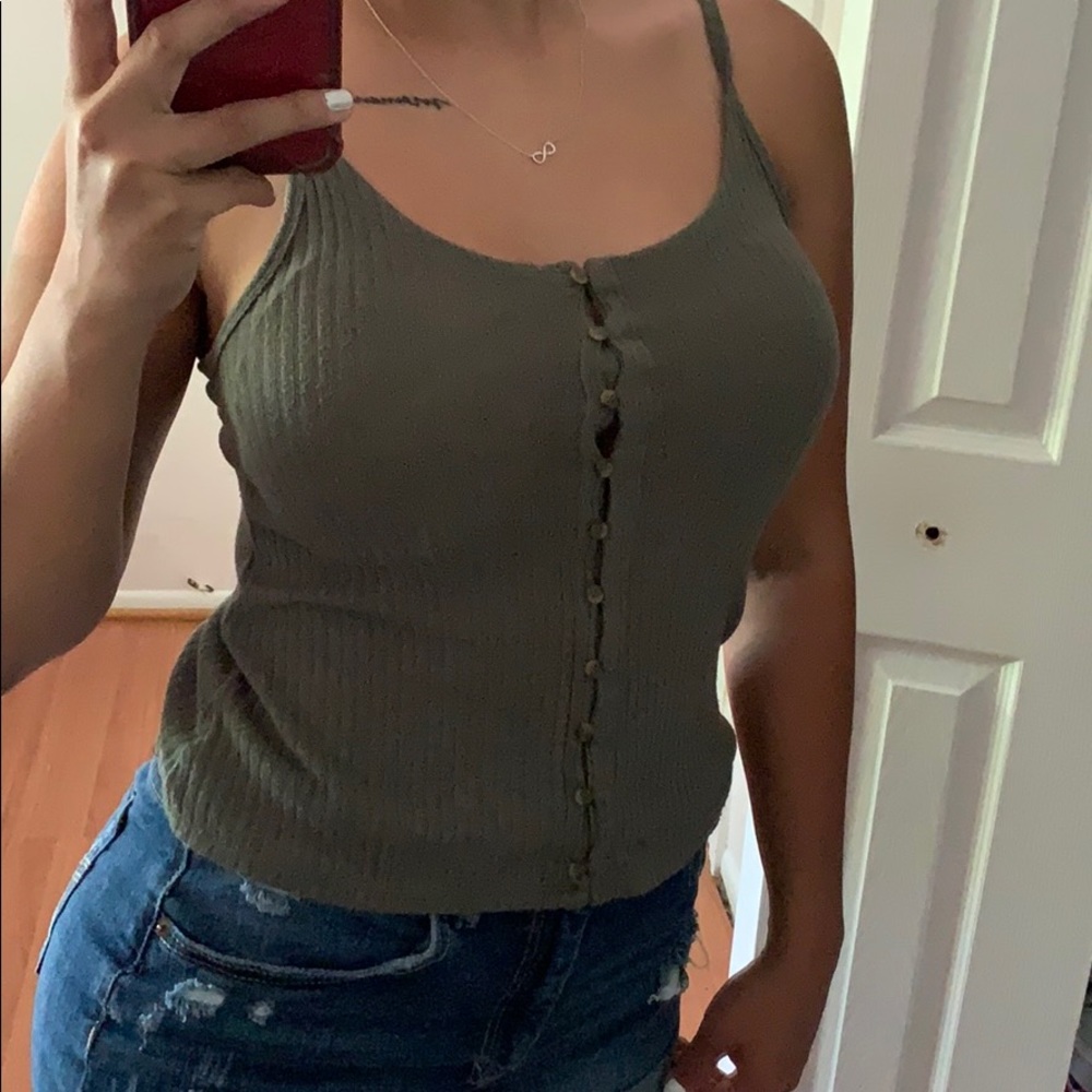 Olive cute summer shirt